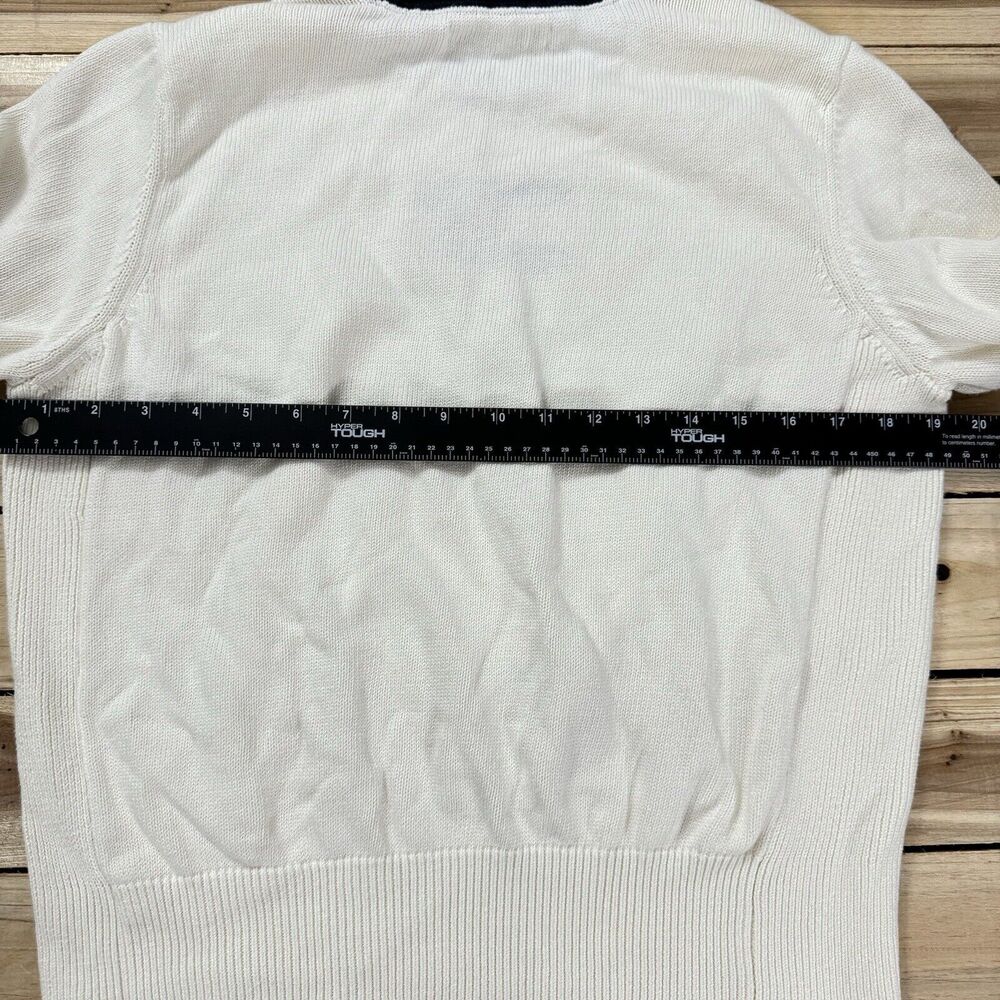 Vintage Tommy Hilfiger Knit Y2K Logo‎ Sweater XL Crewneck 2000s Preppy Academia - Picture 8 of 9